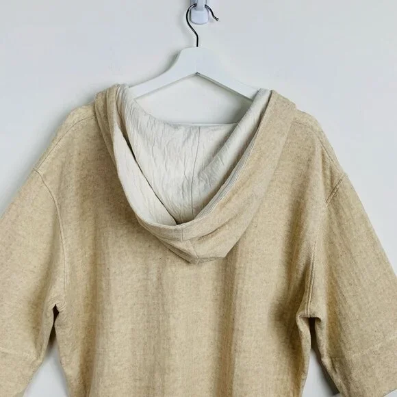 NWT Theory Drawstring Hooded Sweatshirt Size L - Picture 8 of 13